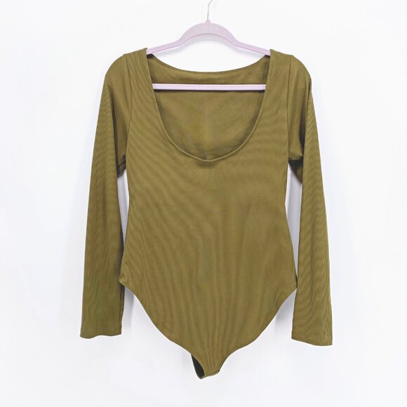 Girlfriend Collective Ava Bateau Long Sleeve Bodysuit - Picture 5 of 10